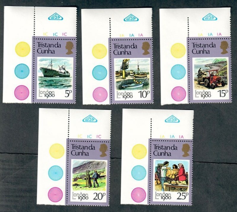 Tristan da Cunha #272 - 276 set of MNH singles