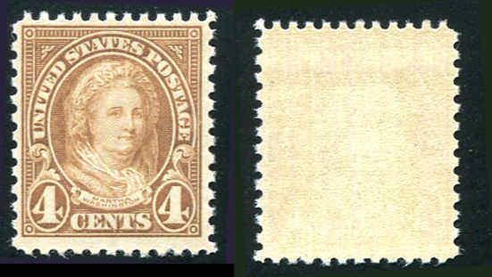 # 556 4¢ Martha Washington Flat Plate P11 MNH  CV $35.00