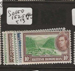 BRITISH HONDURAS   KGVI  2SG 150, 152-155      MOG      P0919B H