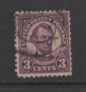 Scott #   635  singles  used