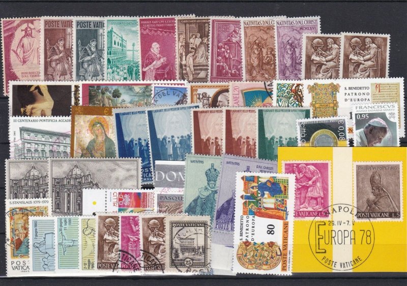 Vatican Value Stamps to Sort Ref 27310