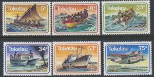 Tokelau Islands  SC# 91-96  MNH  Boats  / Seaplane aircraft  see details & sc...