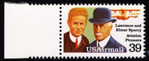 US C114 MNH VF/XF 39 Cent Lawrence and Elmer Sperry Aviation Pioneers