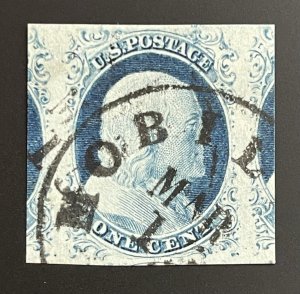 Tangstamp: US Stamp #9 Used PF & PSE Cert Graded 98J SMQ $1900 Double Transfer