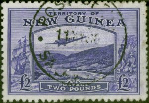 New Guinea 1935 £2 Bright Violet SG204 Fine Used