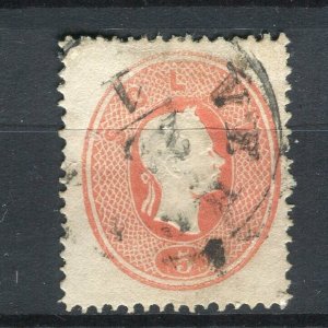 AUSTRIA LEVANT; 1860s classic F. Joseph issue fine used Shade of 5sl. value