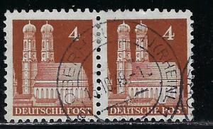 Germany AM Post Scott # 635, used, pair