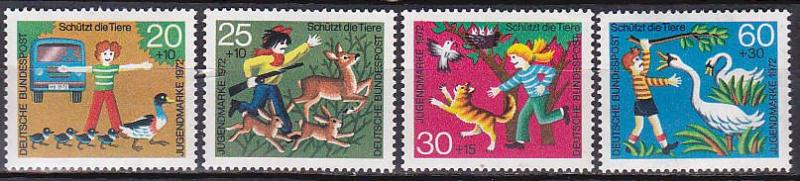 Germany B481-4 1972 Animal Protection Cpl MNH