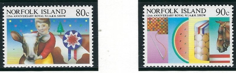 Norfolk Is 371-72 MNH 1985 Agriculture and Horticulture (fe4044)