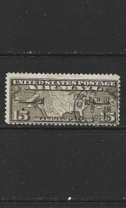 UNITED STATES - 1926 US MAP AMD MAIL PLANES - SCOTT C8 - USED