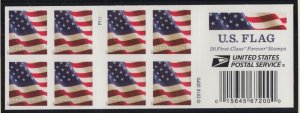 2017 American Flag Sc 5161a forever rate MNH pane of 20 plate number P1111