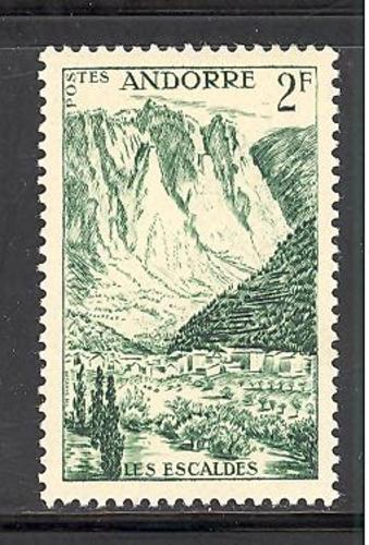 Andorra - french admin 125 mint hinged SCV $ 0.35 (DT)