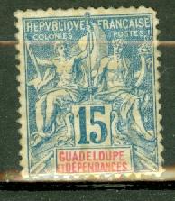 Guadeloupe 34 mint CV $18