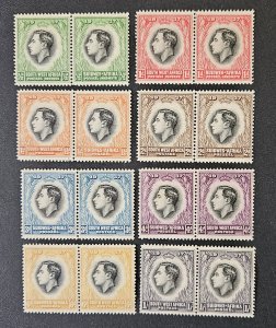 South West Africa 1937 SG97-104 MNH Coronation of King George VI complete set