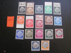 Germany 1933 MNH SC 415-431 SET XF 80 EUROS (203) NEW COLLECTION