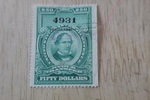 US RD135 USED STOCK TRANSFER GREEN CUT CANCEL