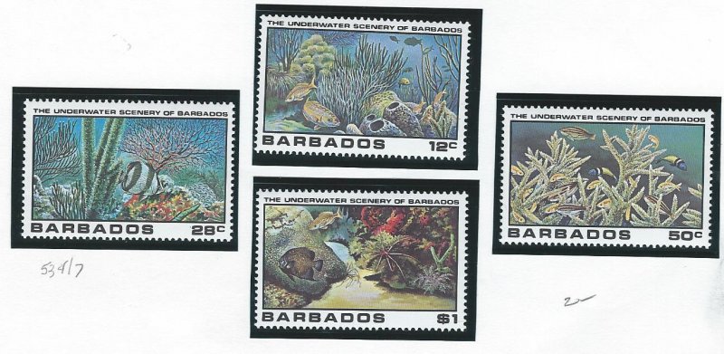 Barbados   mnh sc 534-537