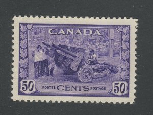 Canada MH VF Stamp #261-50c Munitions MH VF Guide Value = $40.00