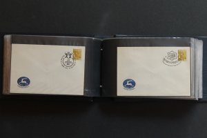 Israel Collection 100 Slogan Cancel Cover Postes D' Israel 1957-58  Album