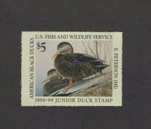 JDS6 - Junior Duck Stamp. Single. MNH. OG.  #02 JDS6a