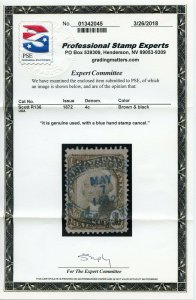 US SCOTT #R136 GP Used-VF Hand Stamp Cancel W/ PSE Cert (GARY 10/8/20)