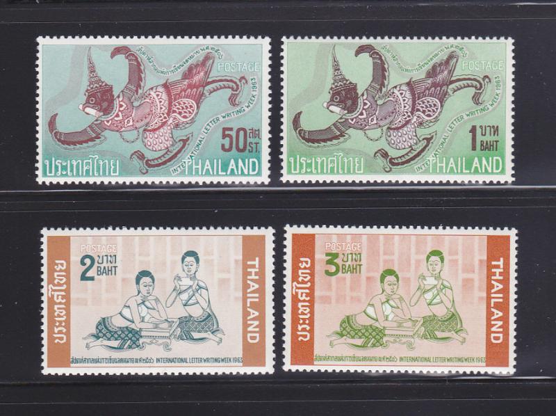 Thailand 414-417 Set MNH Letter Writing Week (A)