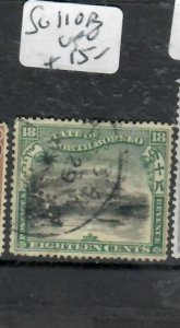 NORTH BORNEO 18C  MOUNTAIN        SG 110B      VFU   P0507B H