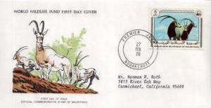 Mauritania, First Day Cover, Animals