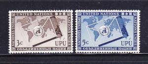 UN New York 17-18 Set MNH UPU