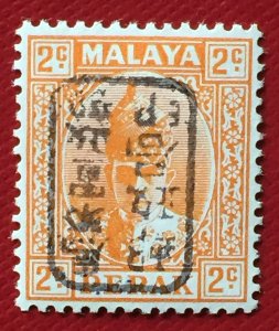 Malaya 1942 Japanese Occupation opt PERAK 2c opt Inverted MH SG#J191 M4348