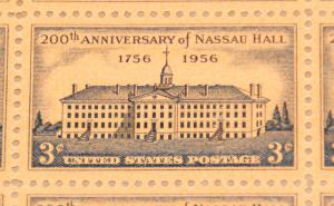 1956 sheet, Nassau Hall, Princeton, Sc# 1083