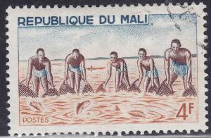 Mali 89 CTO 1966 Large Net Group Fishing