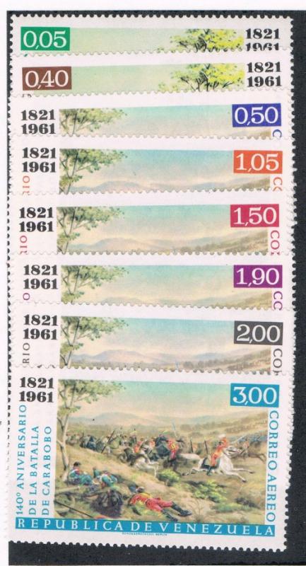 Venezuela 802-03;C779-84 Cplt Set MNH Battle of Carabobo (V0185)