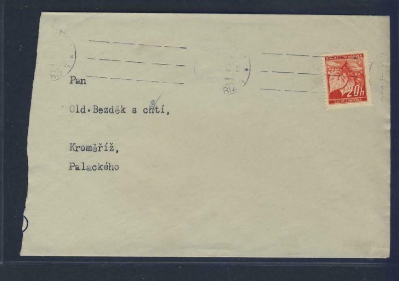 67953- CZECHOSLOVAKIA 1940 - CIRCULATED COVER