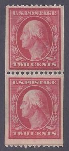 Scott #386 Mint pair LH OG Fine-very fine