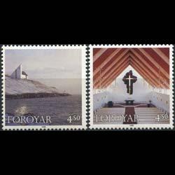 FAROE IS. 1998 - Scott# 344-5 View-Coast etc. Set of 2 NH