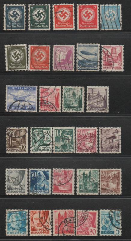 Germany Used Lot 1- Mixed condition