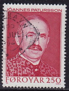 Faroe Islands - 1984 - Scott #108 - used - Poet Joannes Patursson