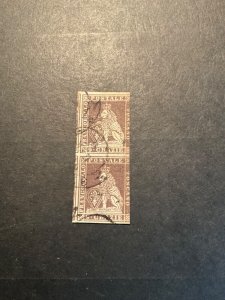 Stamps Tuscany Scott #8 used pair