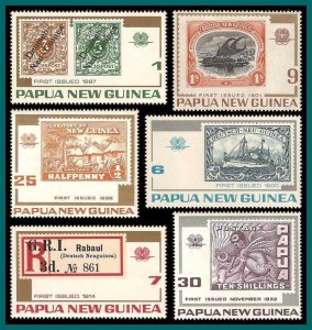 Papua New Guinea 1973 Stamp Anniversary, MNH  389-394,SG260-SG265