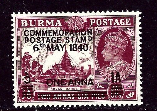 Burma 34 MNH 1940 Overprint    (ap5833)