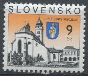 Slovakia Sc#447 Used, 9k multi, Definitive Issues - Towns (2004)