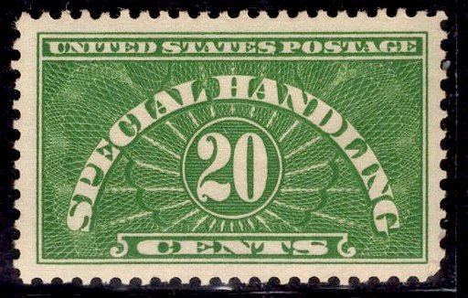 US Stamp #QE3 20c Green Special Handling MINT Hinged  SCV $3.75