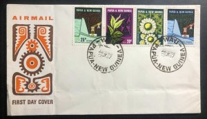 1970 Wau Papua New Guinea First Day Souvenir Cover FDC Hydro Flower System