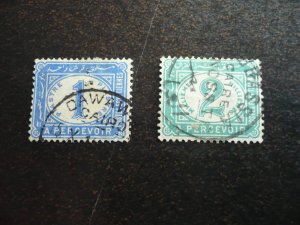 Stamps - Egypt - Scott# J15,J17 - Used Part Set of 2 Stamps