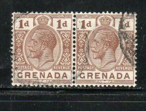 GRENADA #80 1913 KING GEORGE V F-VF USED PAIR s