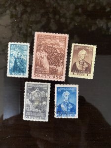 RUSSIA YR 1950, SC 1464-68, USED, FIELD MARSHAL SUVOROV