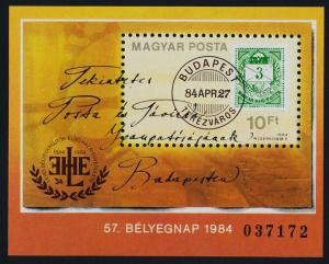 Hungary 2872A MNH Stamp on Stamp 