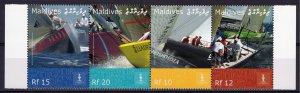 Maldives 2008 Sc#2950 America's Cup Yachting Championship Set (4)  MNH