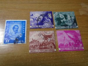 Romania  #  719-23  used